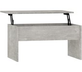 vidaXL Mesa de centro madera ingeniería 80x50,5x41,5 cm Blanco, Negro, Roble Sonoma Mesita de Salón o Comedor o Auxiliar Mesa de Café Meuble Salón