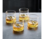 GIANXI Japanese Style Whisky Cup Shallow Transparency Mountain  XO Wine Cup EDO Guanshan Whiskey Glass Creative Personality
