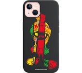 Funda original compatible con iPhone 13 Negro con un diseño de Marvin Sliced