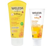 Pack Champú Gel de Ducha 200 ml + Crema Pañal Weleda 75 ml