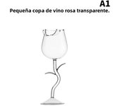 Rose-Shaped Red Wine Glasses Rose Shape Wine Glass With Colored Rose Leaves 150/400ml Rose Shaped Red Wine Goblet Cocktail Cup
