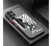 Anime Attack on Titan For Samsung A 02 03 13 14 15 22 24 25 32 35  54 55 72 Lite S 5G 4G Frosted Translucent Phone Case