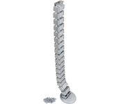 Columna pasacables pipe 4, plástico, pintado aluminio