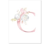 Baby Poster Name Personalized Girl Bedroom Kids Room Decoration Chambre bebe Fille Toile Murale Affiche Cuadros Decor