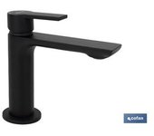 Cofan Grifo Monomando Lavabo Negro Mate 25mm Modelo Kerch - Diseño Elegante