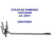 Utiles chimenea tostador giratorio 450 mm   33911