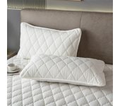 2 Pieces Waterproof Pillowcase Anti Stain Machine Washable Pillow Cover Bedroom Decoration Suitable For With Children And Pets