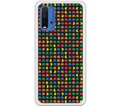 Funda compatible con Xiaomi Redmi 9T/Pocophone M3 - Patron Comecocos Fondo Negro