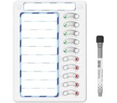Tabla de tareas para niños, tablero de tareas reutilizable para múltiples niños - Ayuda a crear rutinas y planificar tareas