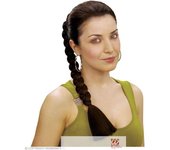 Extensión Peinado Trenza Roberta Negro 59895 Widmann