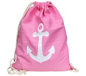 Mestre Artesão® Saco de Ginásio em Tecido Âncora Rosa – 0022