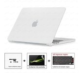 Laptop Case For MacBook Pro 14 M4 2024 Case Model A3112 Case & Dust plug & Screen film & Keyboard Cover Pro 16 M3 M2 Air 13 15.3