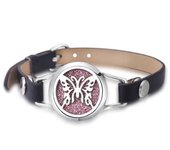 New Tree of Life Aromatherapy Leather Bracelet Essential Oil Diffuser Perfume Locket Bracelet Beautiful Women Wristbands Jewelry