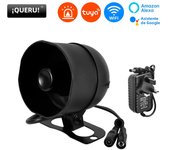 KERUI 120db Siren Alarm Tuya Smart WiFi Loudly Speaker Alarm System with Door Window Sensor Burglar for Home Security