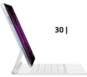 AJIUYU Magic Keyboard For iPad Air 13 inch 2024 M2 iPad Pro 12.9 2018-2022 Smart Cover Magnetic Portuguese Spanish Arabic French