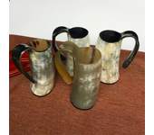 Handmade Ox Horn Mug Wine Whiskey Shot Glasses Horn Coffee Cups Viking Drinking Horn Mug