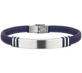 BREIL Colección SAVAGE, Pulsera Hombre en Acero, SILICONE, Ideas de Regalos para Hombre