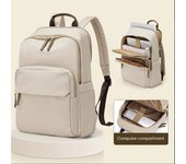 PORCHEDDU Bolsos,1PC Mochila de Nailon para Mujeres, Mochila de viaje casual para Commuters with varios bolsos, Ajuste para portátil de 15,6 pulgadas, Exterior de Nailon duradero, Corretas de Hombre, Bolsos traseros