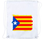 4 MOCHILAS DE CUERDAS CATALUÑA BANDERA EMBLEMA LOGO nacion comunidad playa piscina picnic excursion