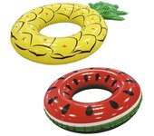 Flotador rosco piña / sandia colores surtidos ø 116 cms.