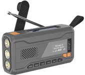 Portable Dab/fm Radio, 4000mah Dynamo Solar Radio, Solar Crank Radio, Survival Solar Radio Dab Radio Usb Charger With Emergency Sos Alarm, Alarm Clock