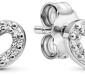 Pendientes Pandora Timeless de plata de ley con circonitas cúbicas "Be My Valentine" para mujer，Incluye Caja Original