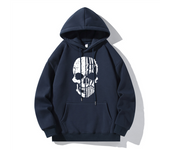 Hot Hoodie Skull Print Hoodie Men's Fashion Hip Hop Loose Hoodie Casual New Sweatshirt Pocket Fleece Harajuku Street Hoodie