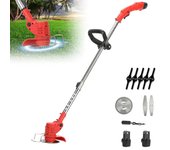 Cortacésped eléctrico de mano, herramienta eléctrica para el hogar, recargable, ajustable, plegable, cepillo de jardín, 500 RPM, 1 batería, 18000 W,550 W,Telescopic pole, low noise, high-power motor
