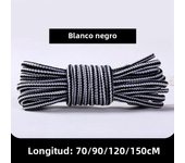 1 Pair Round Shoelaces Martin Boots Shoe Laces Striped Double Color Apply to High Gang Casual Shoes Cotton Shoelace 18 Colors