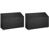 vidaXL Fundas bancos jardín 2 uds 8 ojales polietileno 190x70x70/88 cm