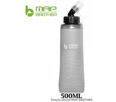 MAP BROTHER S005 250ml 420ml 500ml Soft Flask Folding Water Bottle TPU Can Hold Ice Cubes Running Hydration Pack Waist Bag Vest
