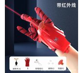 Spiderman Spinneret Launcher Spider Infrared Ray Spinneret Gloves Boys Black Tech Toy Ejector Cartoon Funny Toy For Kids Gifts