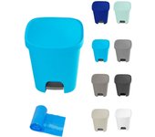 JARDIN202 - Cubo basura plástico Apertura con pedal 25 Litros | Cubo reciclar Mate 35x30x42 cm