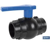 Válvula de bola rosca h-h pp pn16 1 1/2 x 1 1/2