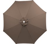 Funda de repuesto para sombrilla - 6 varillas - 3M - Impermeable - Anti-ultravioleta - Tela de repuesto (caqui)