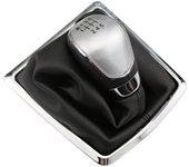 Pomos de Palanca de Cambios para Ford Kuga 2008 2009 2010 2011 2012,Perilla de Cambio de Marchas Reemplazo,Silver