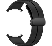 Magnetic Folding Buckle Band for Samsung Galaxy Watch Ultra 47mm Silicone Strap for Galaxy Watch 7 Ultra Watchband Bracelet