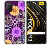 Tumundosmartphone Funda Gel Tpu para Xiaomi POCO M3 / Redmi 9T diseño Radial Dibujos