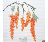 Artificial Flowers Silk Wisteria Vine Fake Silk Hanging Rattan Flower For Wedding Party Garden Outdoor Greenery Home Wall Decor