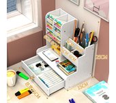 Pen Holder Nordic Ins Storage Box Creativity Office Desk Stationery Box Large Capacity Wooden Rack Wooden Organizer Box W2117