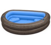 Piscina Hinchable Truprint Wicker Family Pool de 231x178x53 cm. Bestway 54426