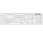 Teclado inalámbrico multidispositivo phoenix k300 blueooth dual y 2.4ghz blanco