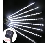 30/50cm 8 Tubes Led Meteor Shower Solar Led String Lights Outdoor Fairy Garland Christmas Tree Decor Garden Patio Street Lights