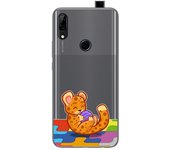 Tumundosmartphone Funda Gel Transparente para Huawei P Smart Z diseño Leopardo Dibujos