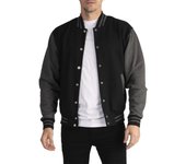 2024 New Arrival Fashion Fleece Casual Baseball Uniform Cotton Spliced Regular Rib Sleeve Brand Clothing Bomber Jacket Men