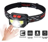 Powerful LED Sensor Headlamp USB Rechargeable Headlight Led Head Torch Camping Search Light Head Flashlight for Fishing Lantern