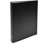 CABLEPELADO Archivador A4, Carpeta escolar de palanca, Carpeta con 4 anillas, Carpeta anillas A4, Lomo 30 mm, Apto para A4, Cartón forrado PVC/PU, Apto para 175 hojas de papel A4, Negro