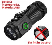 3LED Ultra Strong Light Torch Aluminum Alloy Mini EDC Flashlight Bright Camping Hiking Flashlights with Pen Clip and Tail Magnet