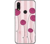 Tumundosmartphone Funda Gel Tpu para Xiaomi Redmi 7 diseño Flores Vintage Dibujos