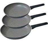 Gourmet Kitchen Set de 3 Sartenes Antiadherentes Professional Line EDM para Inducción y Vitroceramica